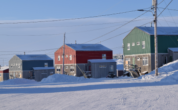 Row of houses in Nunavut Row of houses in Nunavut
