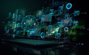 photo de stock pour représenter l'intelligence artificielle Un cerveau numérique avec des connexions, des réseaux neuronaux et un traitement des données alimentés par l'IA, symbolisant l'intelligence artificielle, le big data et l'apprentissage automatique