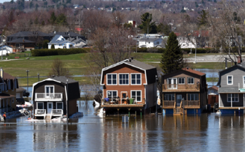 Flooded houses