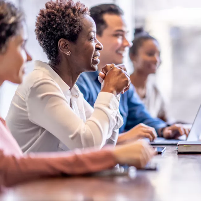 Woman executive in meeting