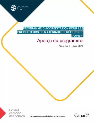 Aperçu du programme - Programme d’accréditation des producteurs de matériaux de référence