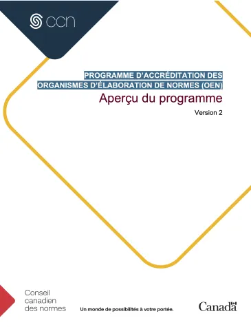 Aperçu du programme - Programme d'accréditation des organismes d'élaboration de normes