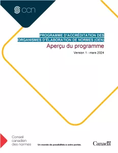 Aperçu du programme - Programme d'accréditation des organismes d'élaboration de normes