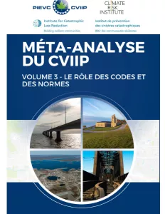 Couverture du rapport avec un pont, un batiment et en arrière-plan et un filtre bleu