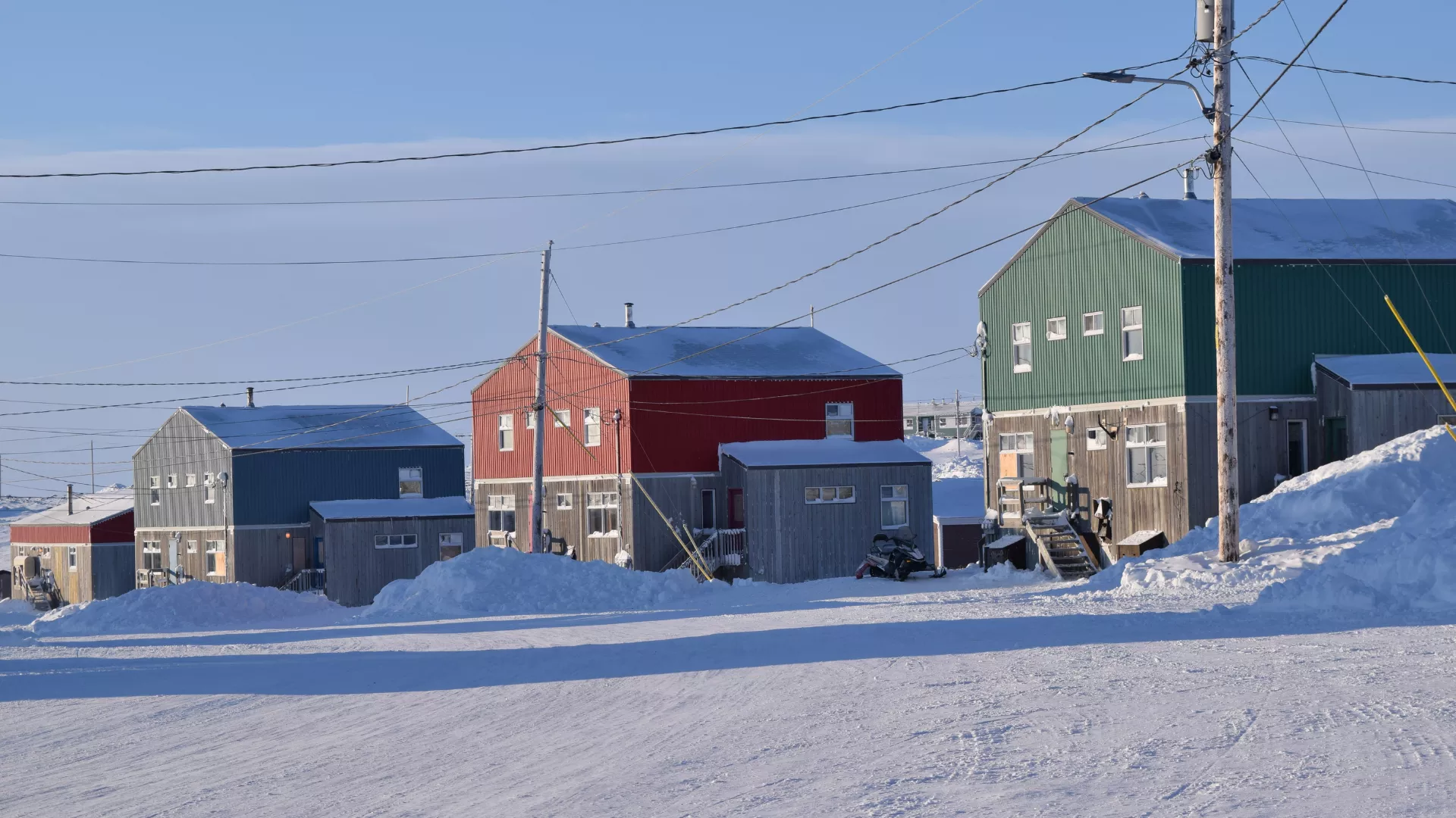 Row of houses in Nunavut