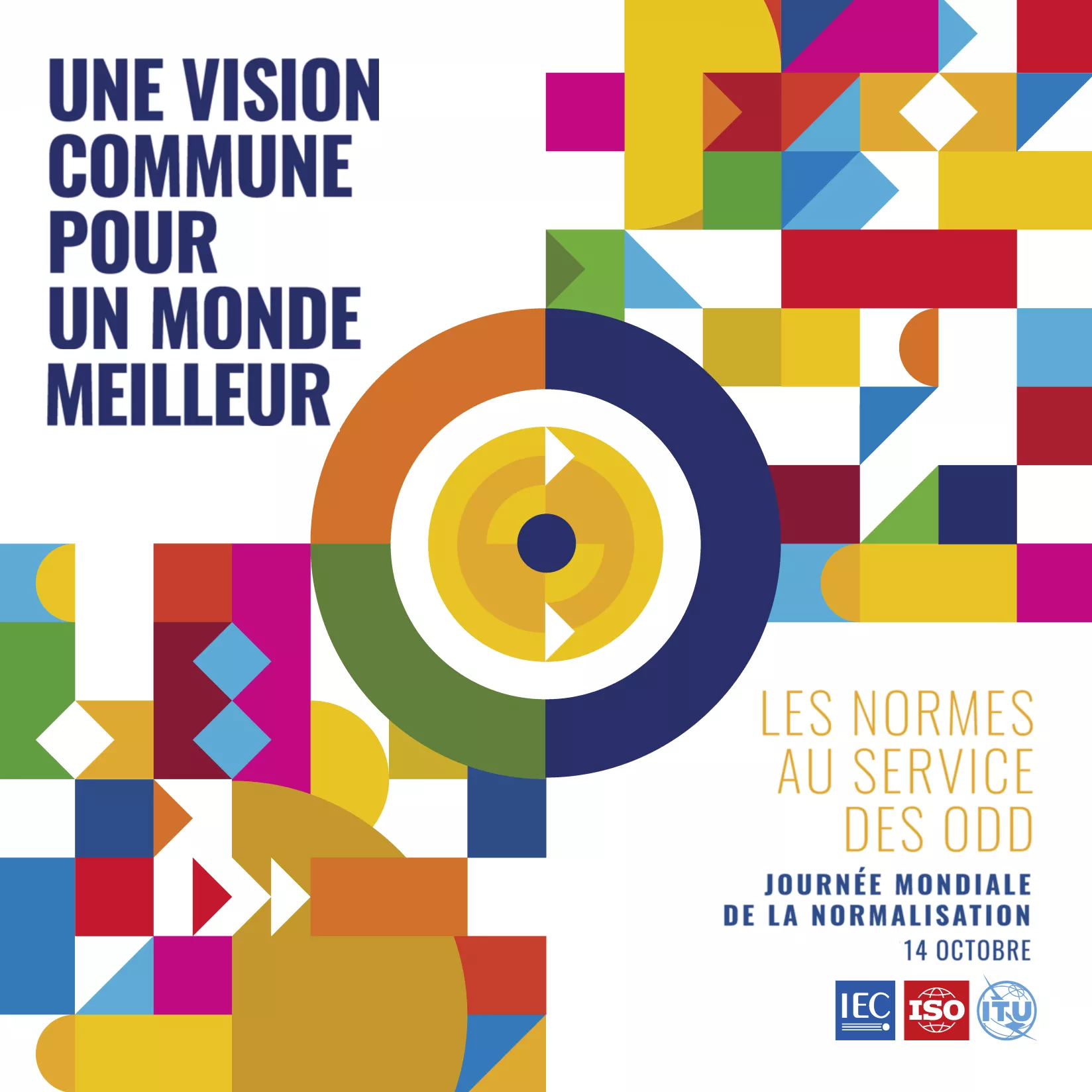 World Standards Day poster with message “shared vision for a better world, standards for SDGS, 14 October.” 